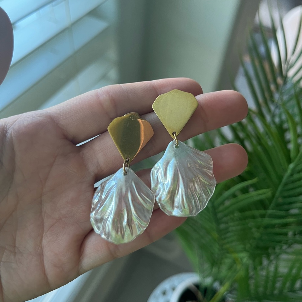 Handamde Nácar Earrings
